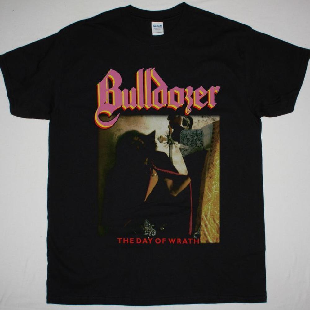 Bulldozer The Day Of Wrath 1985 New Black T-Shirt